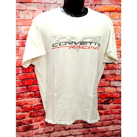Fruit of the Loom T-Shirt Men's XL White Corvette Racing Graphic Short Sleeve - Picture 4 of 6